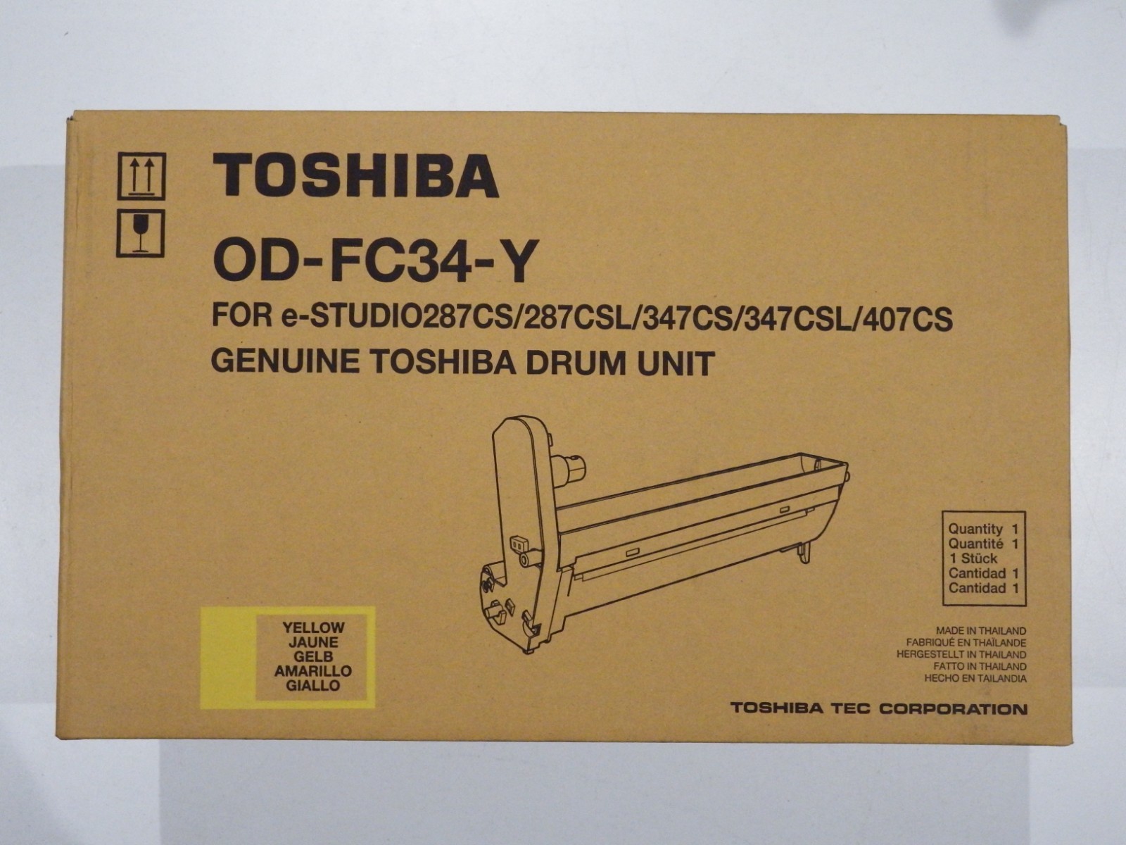 Toshiba OD-FC34-Y Genuine Yellow Drum Unit for e-Studio 287CS 347CS 407CS