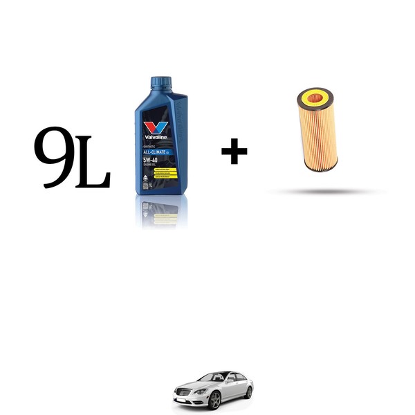 ÖLfilter Kit Und 9L FüR Mercedes Klasse S (W221) 500 285Kw Ab 2005-image