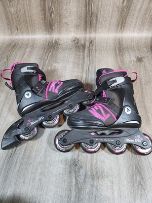 K2 Marlee Pro Pack Inline Skates Girls Adjustable Size 4-8 Pink Black