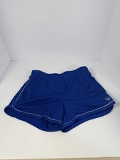 Justice Blue  white Athletic White Stripe Track Running Sports Shorts 14