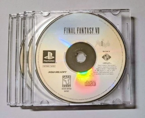 PS1 Final Fantasy VII Game [Discs Only] 3 Discs