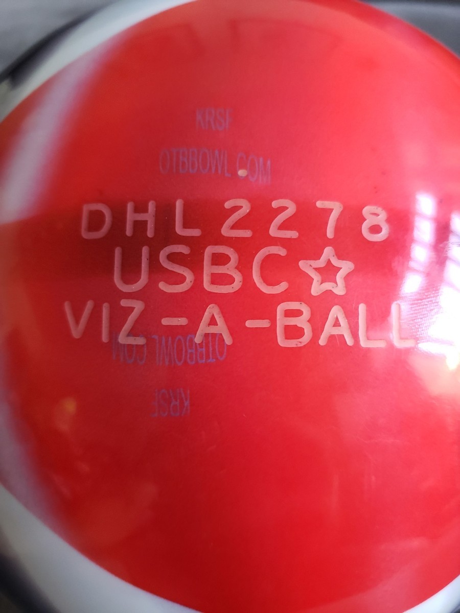 Vintage RARE!! Viz-a-Ball UFC Bowling Ball USA American Flag
