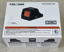 Holosun SCS-CARRY-GR Solar Charging Sight Green 2 MOA Dot & 32 MOA Circle
