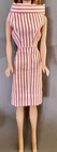 Vintage Barbie Red And White Striped Sleeveless Dress
