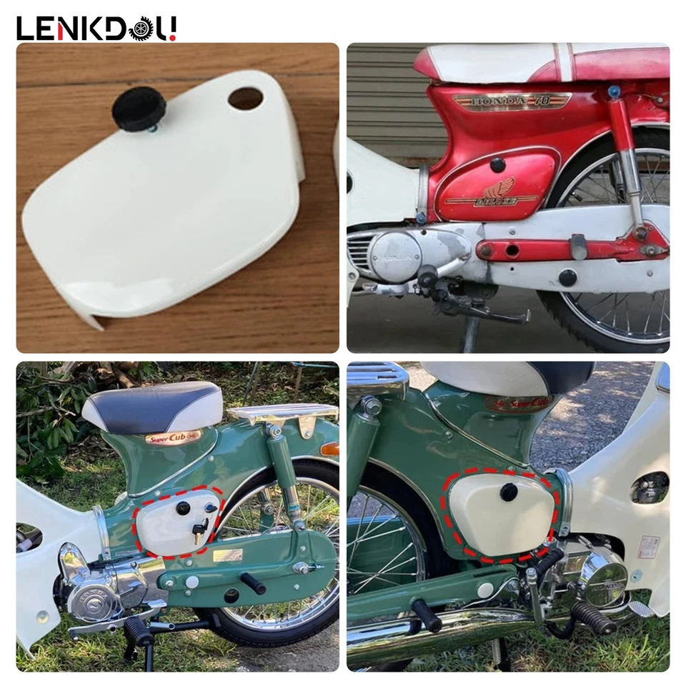 83550-259-000 Cubierta de caja de batería Perilla de cierre de perno para Honda CT90 CT110 C70M Dream Foto 2 de 4