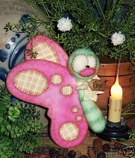 Primitive Raggedy Garden Butterfly Bug Doll Paper Pattern 454