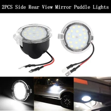 Xenon White LED Puddle Lights For Ford Taurus Edge Flex F150 Side Mirror Lights