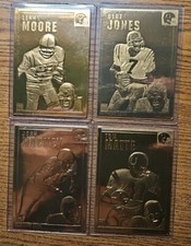 Danbury Mint Lot Of 4 Baltimore Colts 22kt Gold Matte, Mackey, Moore, Bert Jones