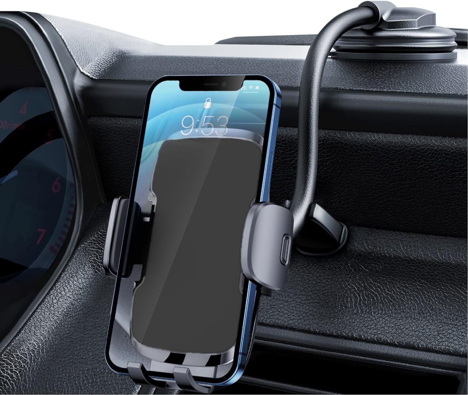 TICILFO Phone Holders for Your Car [Gooseneck Flexible] Phone Stand for Car D...