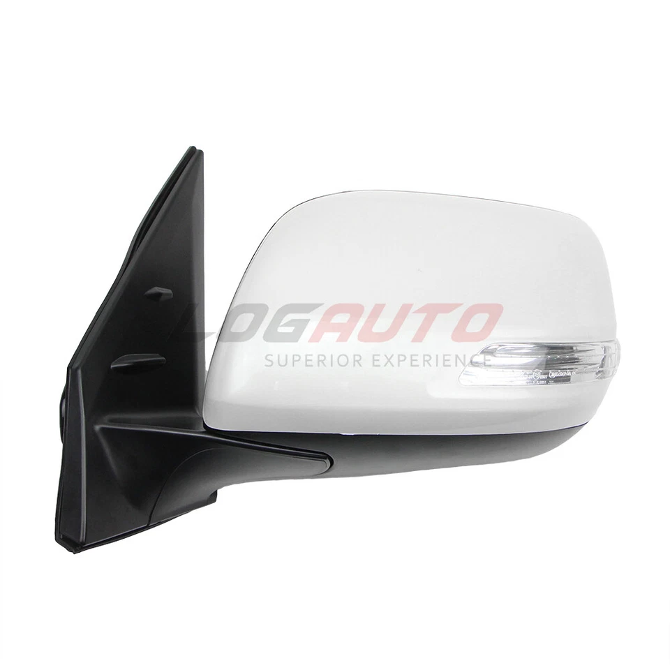 For Toyota Land Cruiser 2012-2021 Rearview Left Side Mirror W/ Turn 9 Pin White Foto 3 de 4