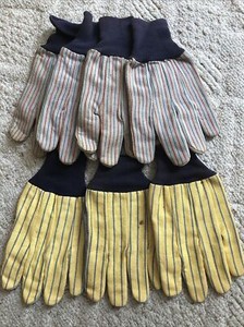 Seven Vintage  Left Hand Work Gloves New Leather Palm
