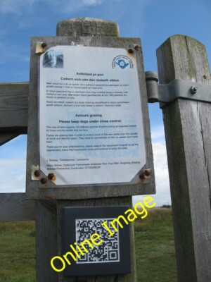 Photo 6x4 Slate QR code Llanfaelog Not being a smartphone user, I had no  c2013