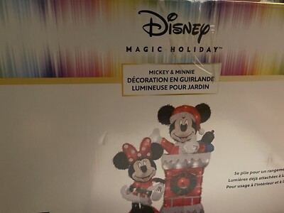 Disney Magic Holiday Light Mickey And Minnie Lowe s Exclusive  With Box 75CM