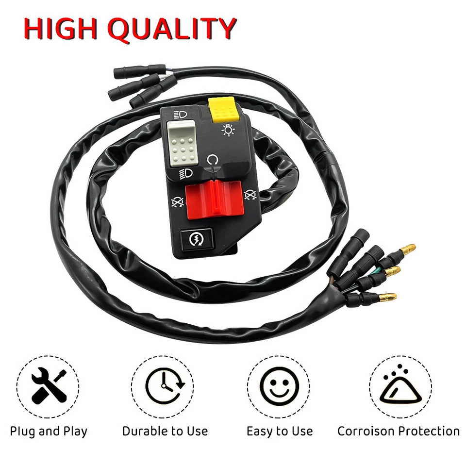 Interruptor de control arranque y parada faro para Honda TRX200SX FourTrax 200 1986-88 Foto 4 de 4