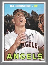 Jay Johnstone 1967 Topps Baseball ROOKIE Card #213-California Angels. rookie card picture