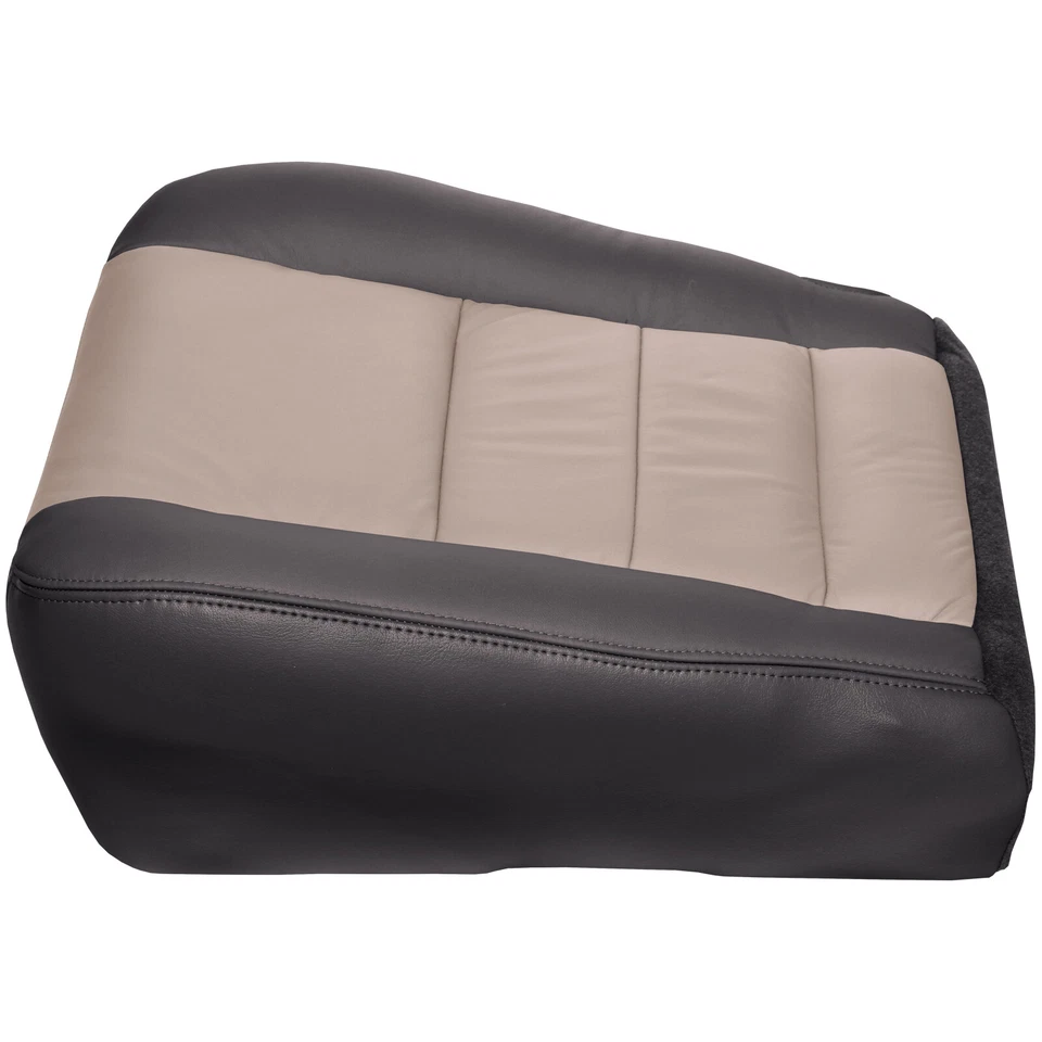 Ford Excursion Eddie Bauer 2005 parte inferior del conductor cubierta de asiento de cuero - negro y tostado Foto 2 de 4