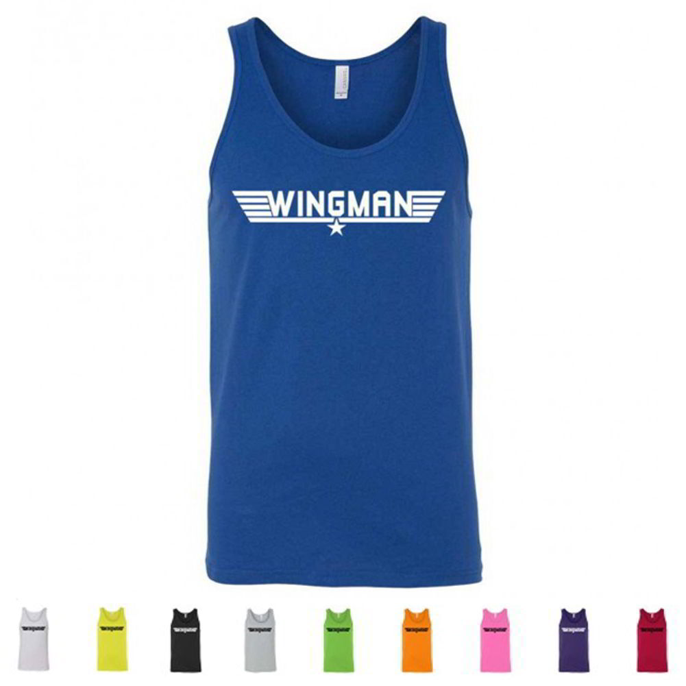 Wingman Drinking Bar Bachelor Funny Party Best Friend Mens Tank Tops  