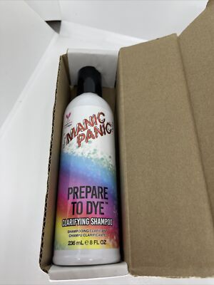 Exp 9/2023 Manic Panic Prepare To Dye Clarifyint Shampoo 8 Fl, Oz/236mL