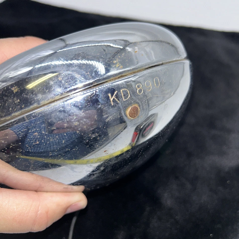 Vintage GENERAL ELECTRIC KD 890 Guide Chrome FOG LIGHT Lamp w/Bracket ~GOOD COND - Image 2 of 4