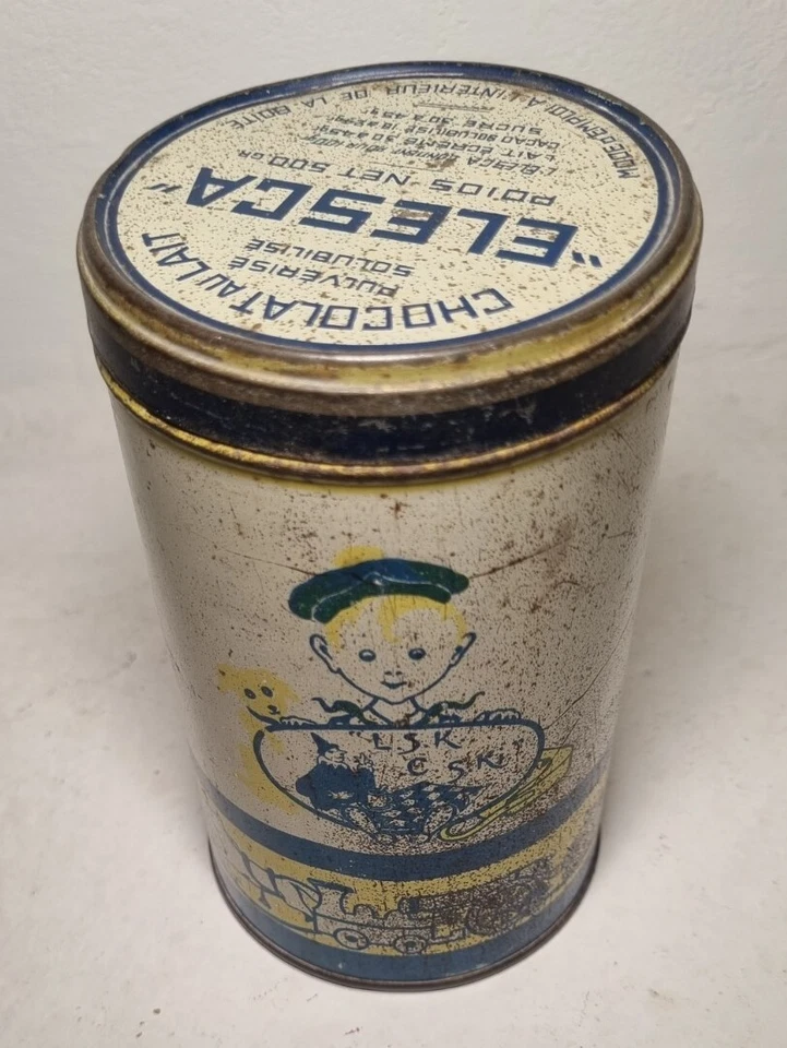 Ancienne boite En Metal - Chocolat Au Lait - Photo 2/4