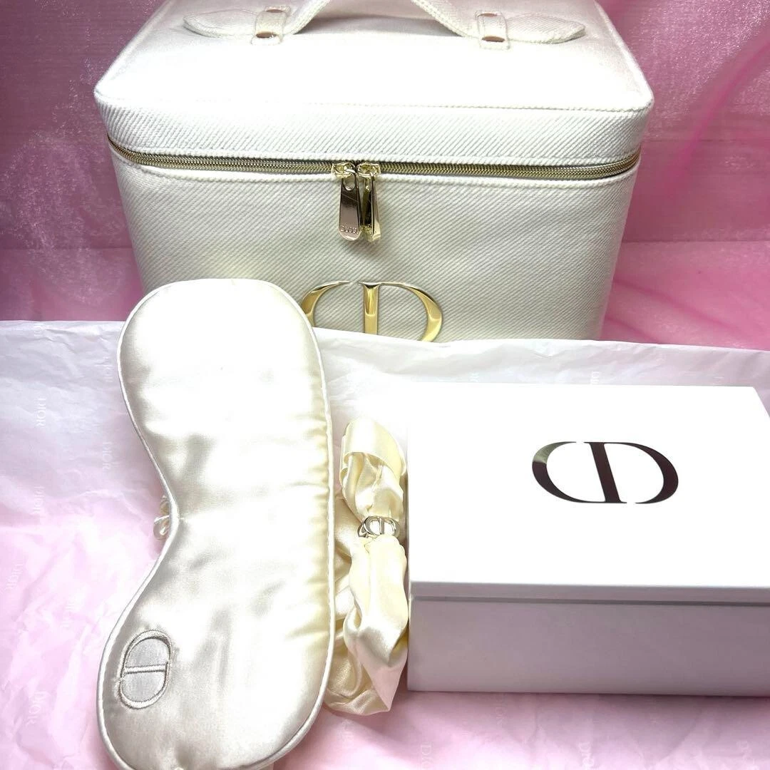 Étui en coton Christian Dior Vanity Poch Eye Musk Scrunchie nouveauté 21,5 x 15 cm