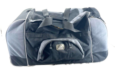 Adidas Black Nylon Rolling Wheels Handle 26'' Large Duffle Bag Travel Luggage
