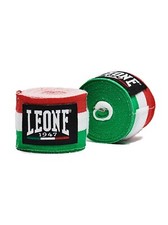 BENDAGGI LEONE FASCE AB705 GUANTONI BENDE 3,5MT BOXE THAI TRICOLORE SOTTOGUANTI