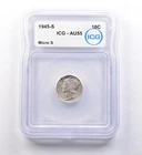 1945-S Mercury Dime Micro S AU55 ICG *9727
