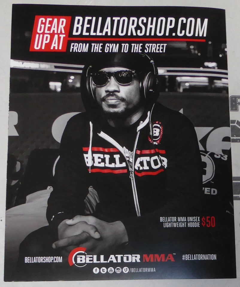 Tyrell Fortune Signed Bellator 163 MMA Pro Debut Fight Program BAS COA Fab Five - Image 4 of 4