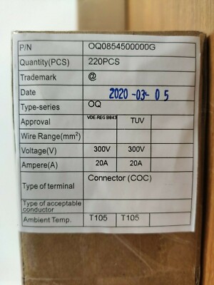 220 Stück(0,8 /stück) Amphenol Anytek Pluggable Terminal Blocks 508 TB SKT UR