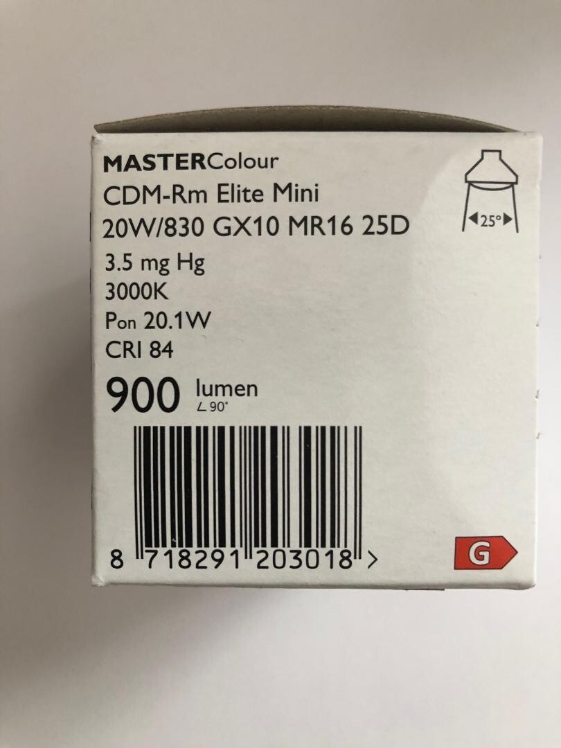 （184）のんち‼️フィリップスCDM-R PAR20 3個セット 3 Pieces Philips 203018 = 421669 CDM20MR16/830/FL25 Elite CDM-Rm