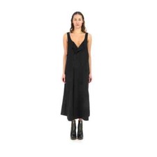Robe Adidas Y-3 Yohji Yamamoto CRFT 3STP Designer Midi Femme Noir NEUF