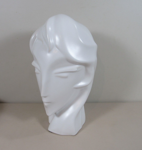 Harris Pottery White Modernist Art Deco Cubist of a Woman Sculpture Figure - Picture 2 of 10
