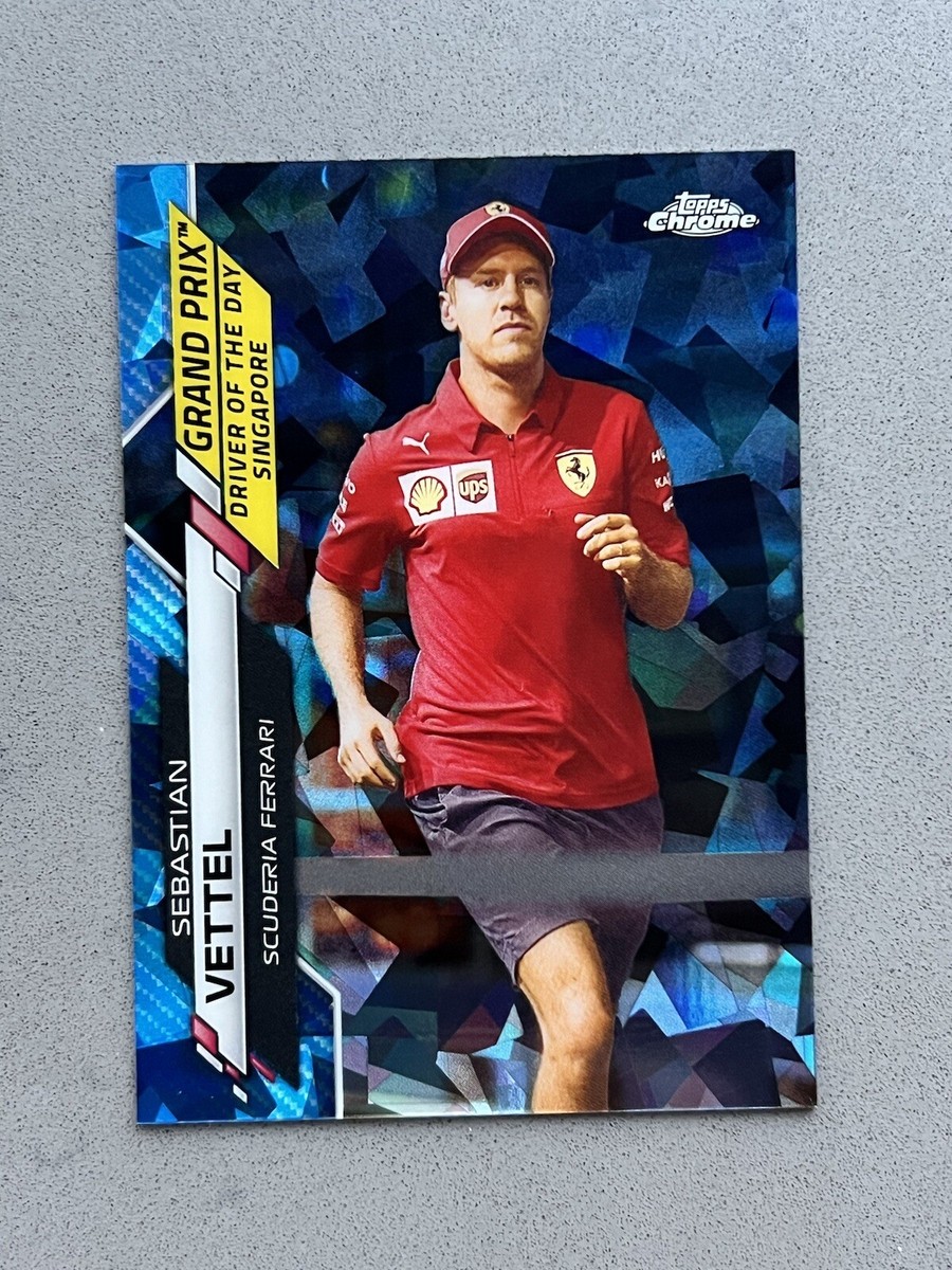 2020 Topps Chrome Sapphire Formula 1 Sebastian Vettel Card #168
