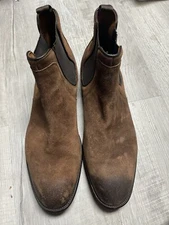 Johnston & Murphy 15-1480 Men’s Brown Nubuck  Pull-On Boots 12M F22