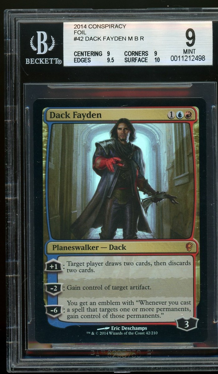Dack Fayden foil - Conspiracy foil, BGS 9 MINT. MTG (pop 1 of 2