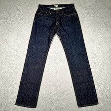 Hart n Dagger Jeans Mens 32x35 Blue Straight Fit Denim Button Fly Made in USA