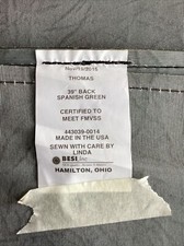 Thomas Built Bus 39 Back Seat Covers Spanish Green 443039-0014