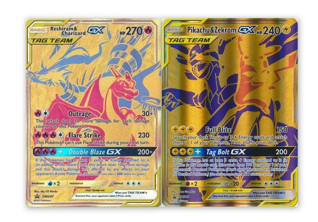 Pikachu Zekrom Set of 3 Cards Tag Team Card EX Card -  Israel