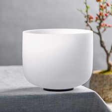 CVNC 8"10"11"12" CEDFGAB Frosted Chakra Crystal Singing Bowl Sound Healing Bath