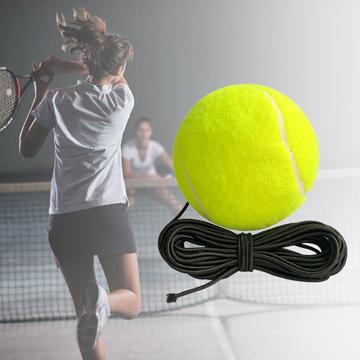 1/3x Tennis training Swingball Replacement Ball Tether Adjustable Rope
