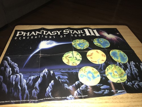 Phantasy Star III Generations Of Doom (Genesis) No Box Art W Poster & Map - Picture 9 of 11