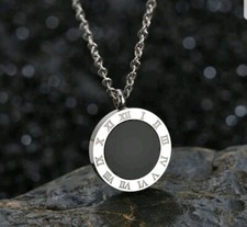 Designer Timeless Roman long chain Necklace Silver Colour High Quality pendant