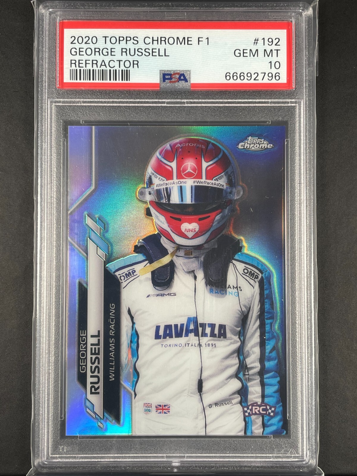 George Russell 2020 Topps Chrome Formula 1 #192 F1 Racers 