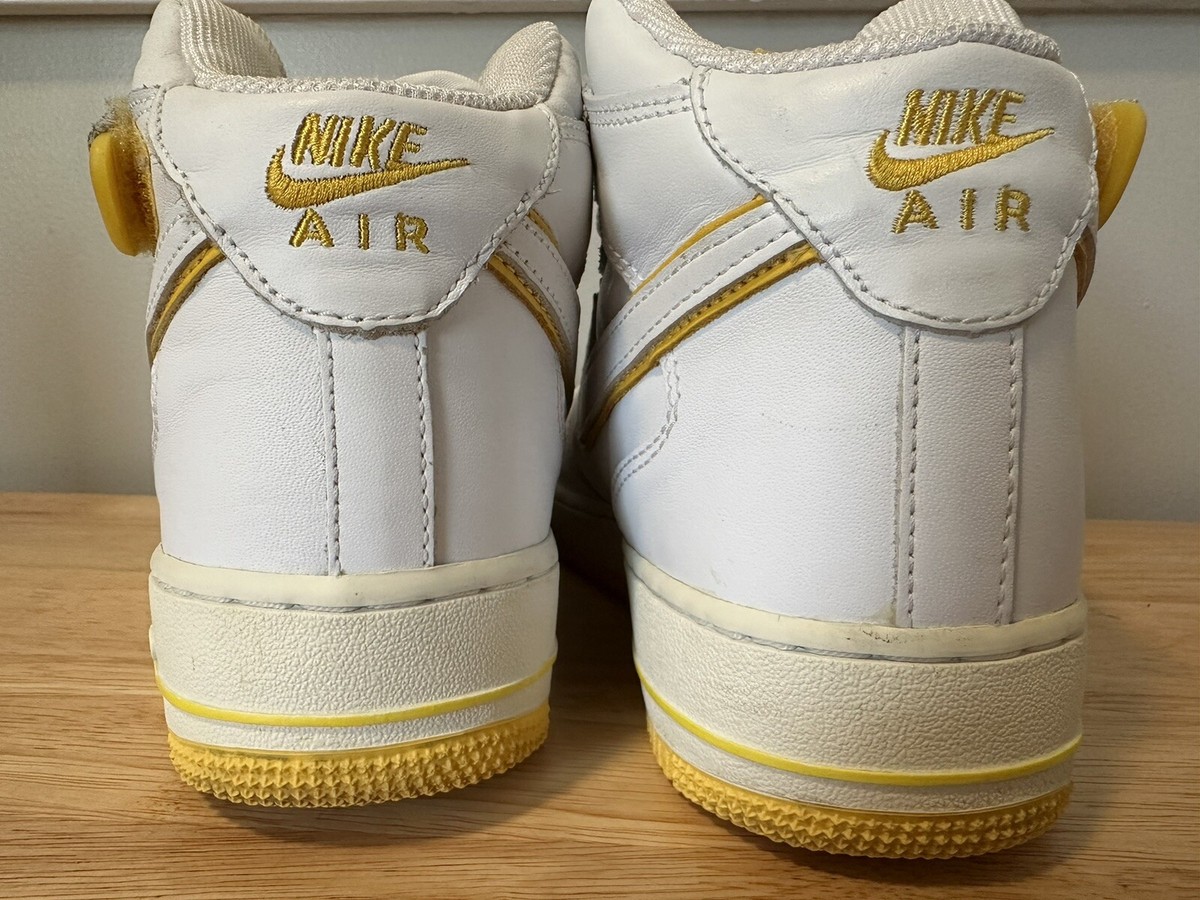 Nike Air Force 1 White Varsity Maize 304096-117 2003 Size  display picture 2
