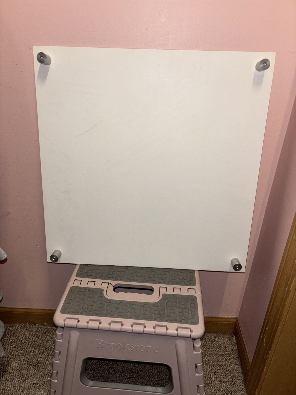 VS PINK Polka Dot & Striped Dog Display sign Nice Size18x18  RARE