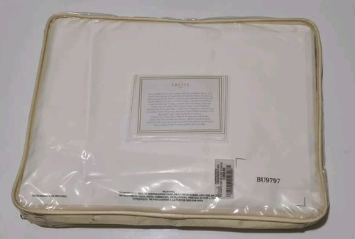 Frette Links Embroidered Super King Linen Sheet Set BU9797 Chestnut / Black - Picture 6 of 8