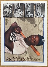 1996 Topps Baseball #42 Jackie Robinson Los Angeles Dodgers