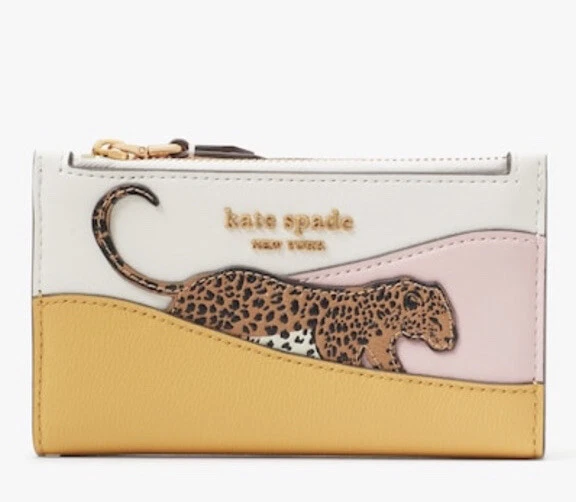 Kate Spade Leopard Print Wallet in Brown