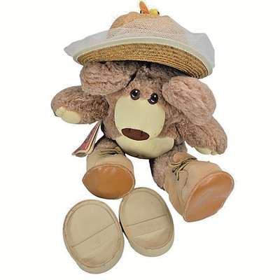 Furskins Boone Honey Bee Keeper Stuffed Teddy Bear 20'' Inch Plush Toy 1985 Vtg